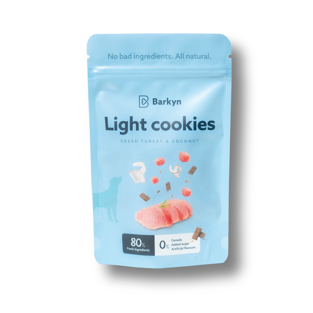 Bolachas light de carne fresca e coco